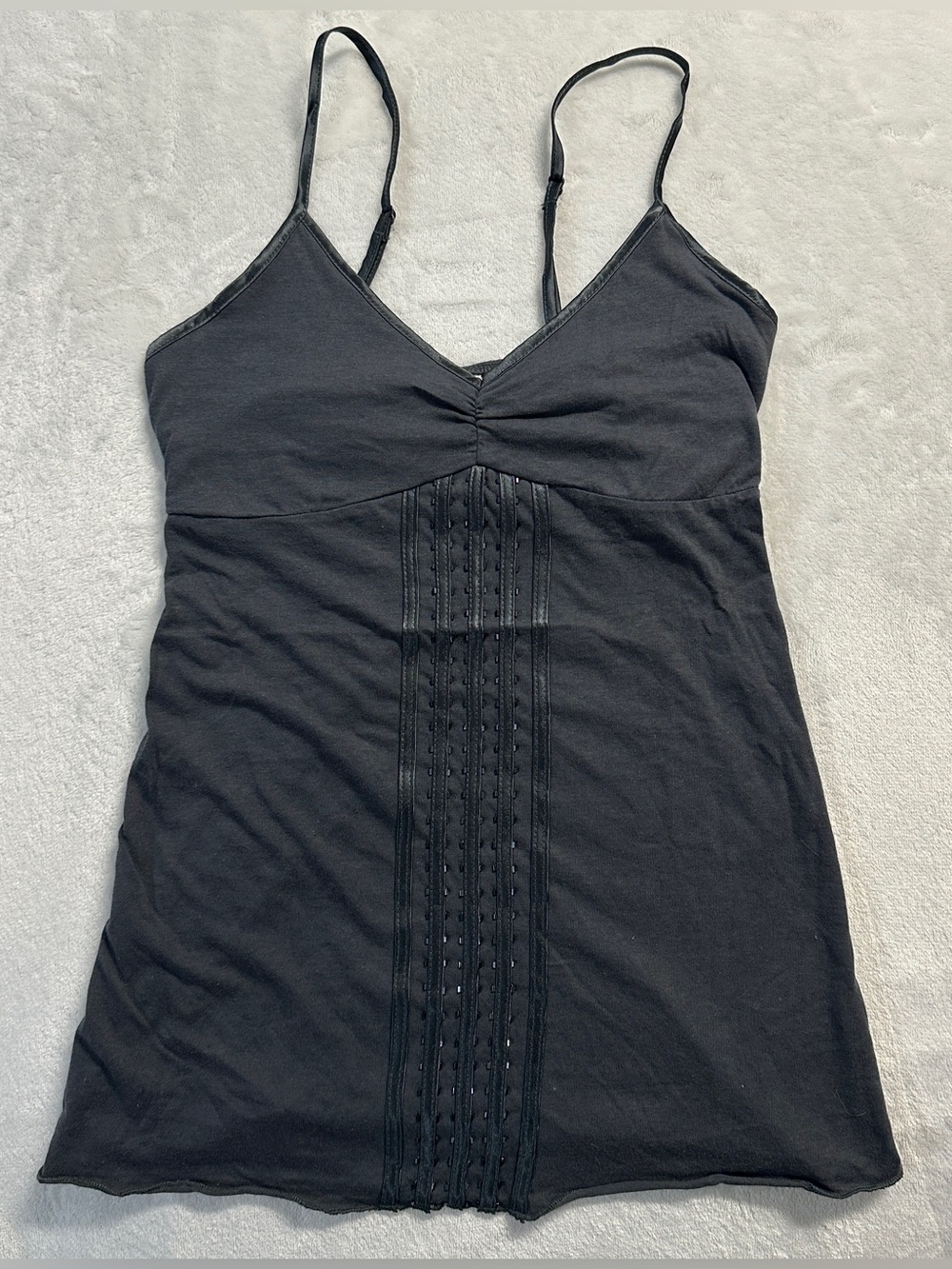 XHILARATION women's grey beaded bralette tank, XS.